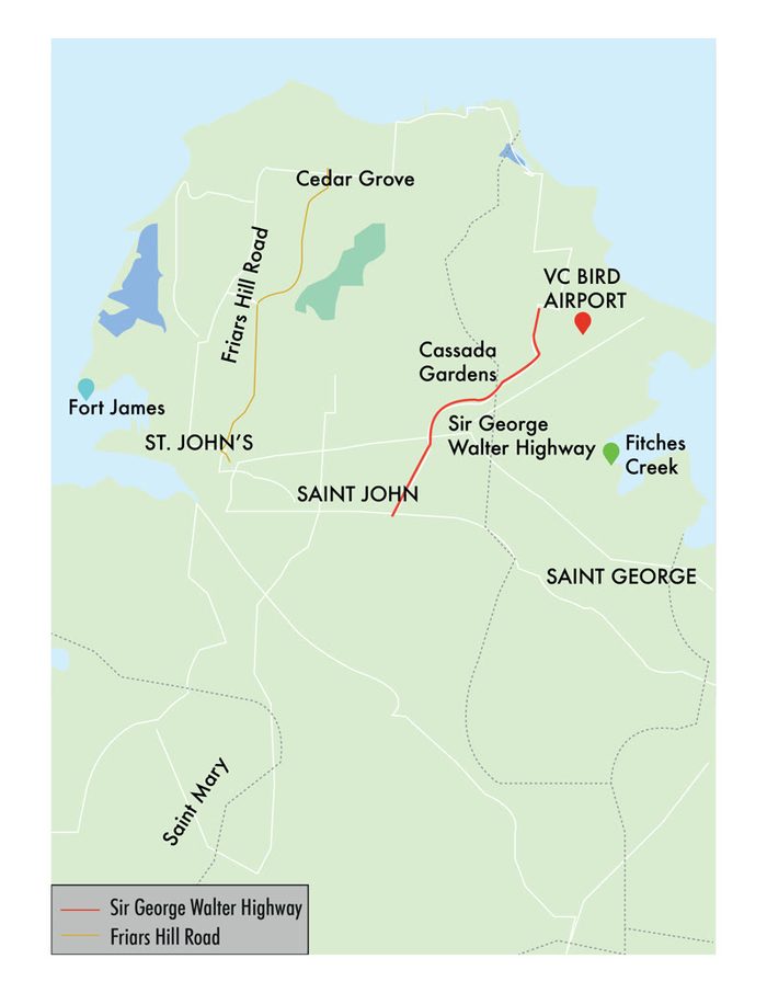 Antigua project map