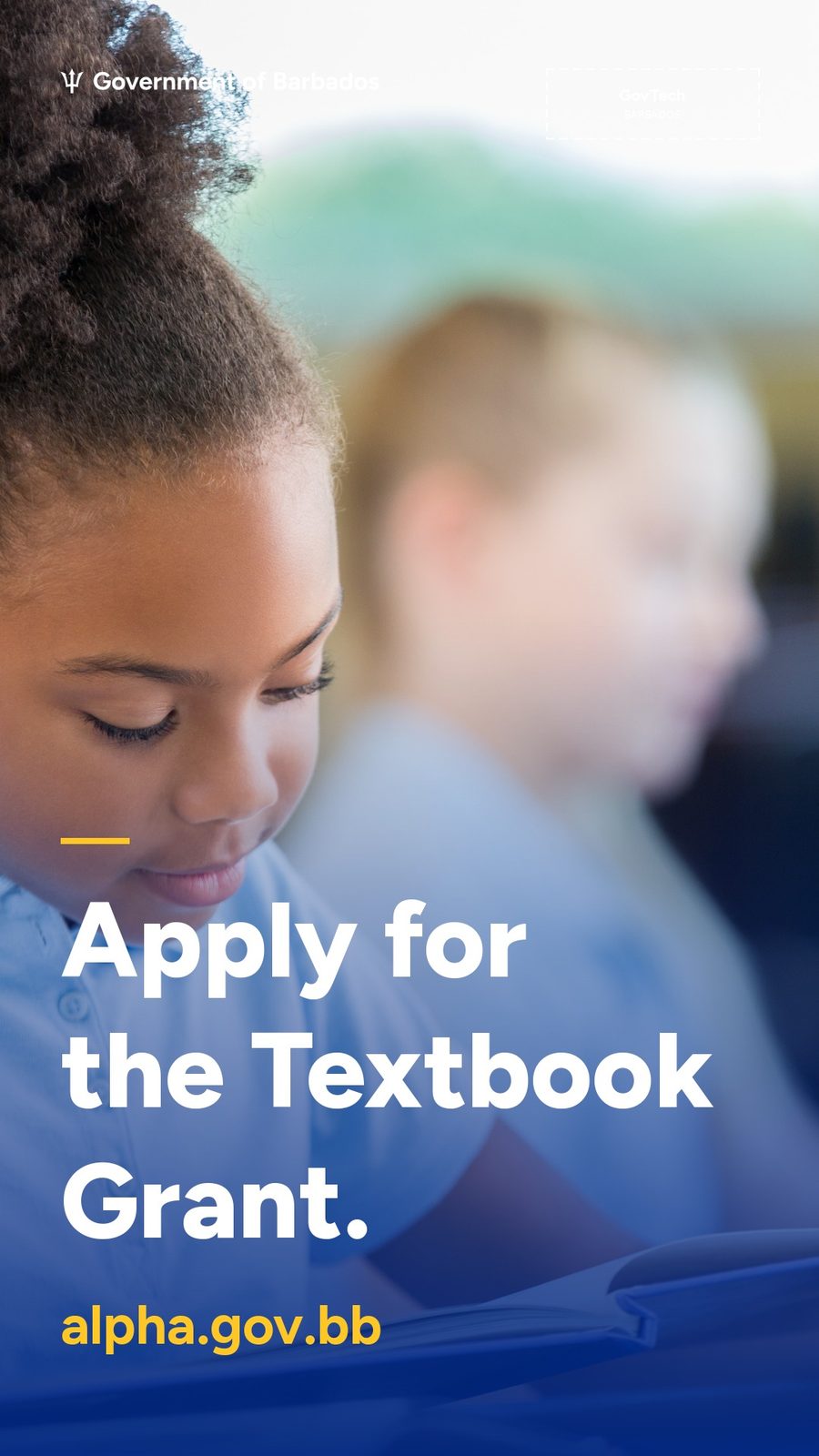 Textbook grant advertisement
